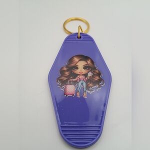 Motel Keychain Custom Purple Cute Fashion Doll Car Accessory Keyring Gift New!